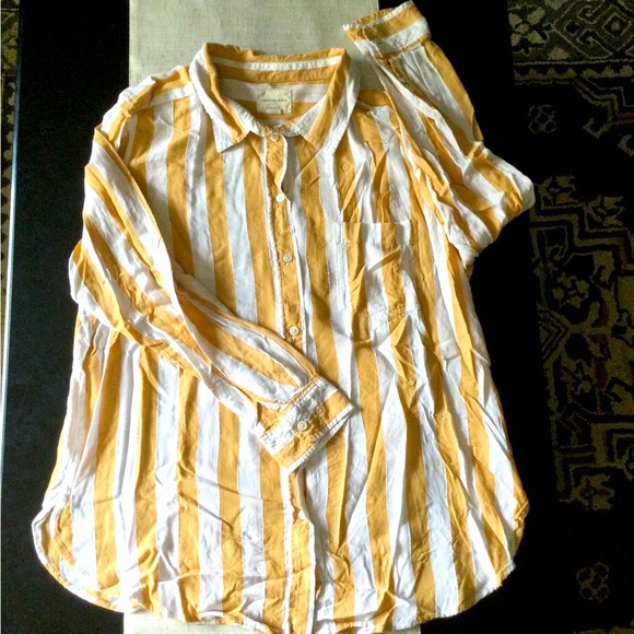 🆕 AE Oversized Striped Top - Picture 1 of 7